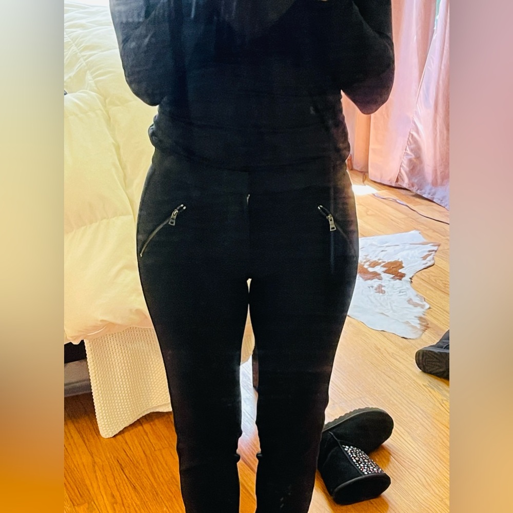 Rebecca Taylor black fitted trousers.